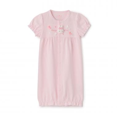 ウサギマスコット付　半袖2wayオール