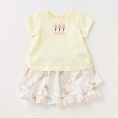 アイスTシャツ＆キュロットスカートセット