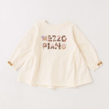 クッキーロゴ後ティアード長袖Ｔシャツ