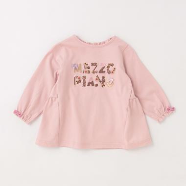 クッキーロゴ後ティアード長袖Ｔシャツ