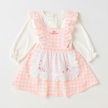 長袖Ｔシャツ＆エプロンスカートセット