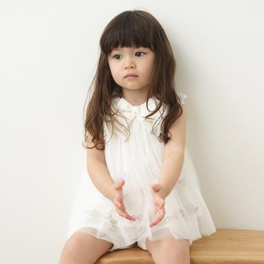 チューリップ刺しゅうチュールチュニック＆ブルマセット