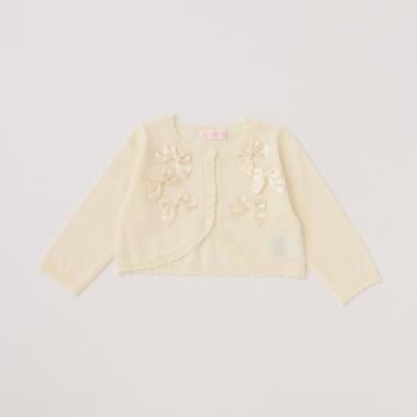 リボンイッパイ　ニットボレロ