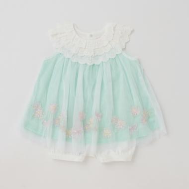 マーガレット刺しゅうチュールチュニック＆ブルマセット