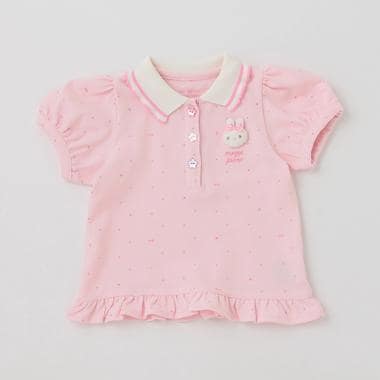 ウサギマスコットつき　半袖ポロシャツ