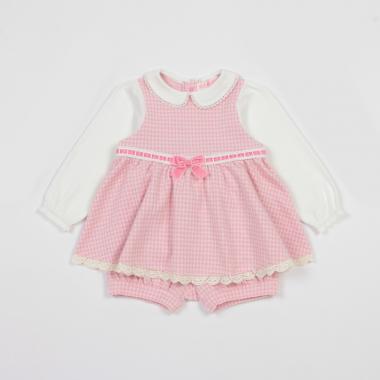 千鳥柄カットジャガードチュニック＆ブルマセット