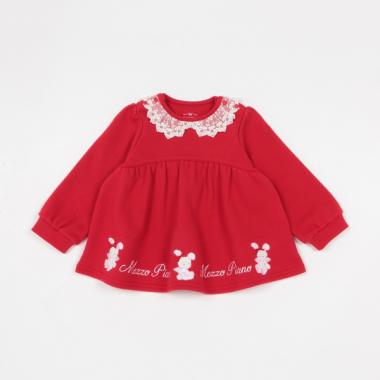 裾ロゴうさぎ　チュニック