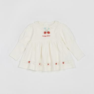 イチゴ編みモチーフつき　チュニック