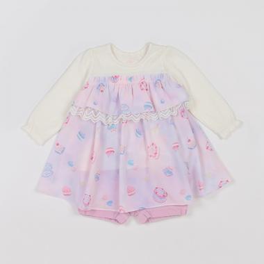 ケーキ柄　チュニック＆ブルマセット