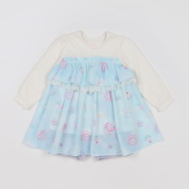 ケーキ柄　チュニック＆ブルマセット