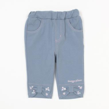 裾リボン　7分丈カットソーパンツ