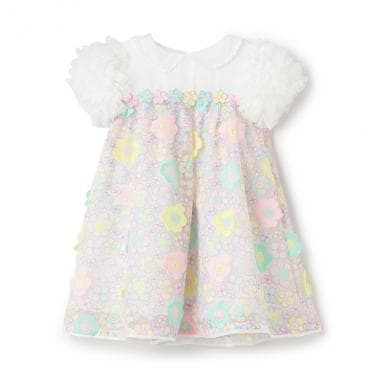 花刺しゅうレースドレス