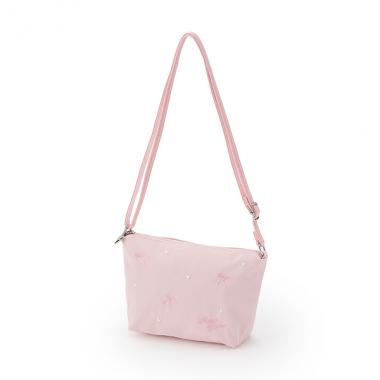 リボン刺しゅうポシェット