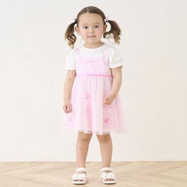 うさぎ刺しゅうドッキングワンピース＆ブルマセット