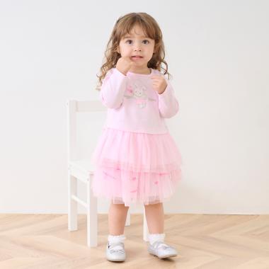 エンジェルウサギ刺しゅう　フリルスカパン