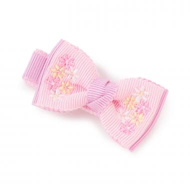 花リボン　ヘアクリップ【日本製】