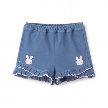 うさぎ刺しゅう　ショートパンツ