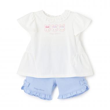 うさぎチュニック＆ハーフパンツセット