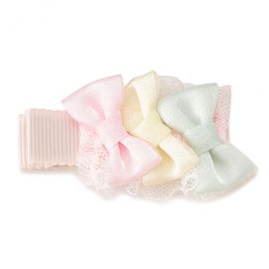 3連リボンヘアクリップ