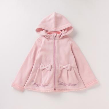 ボアライナーつき3WAYリボンフレアブルゾン