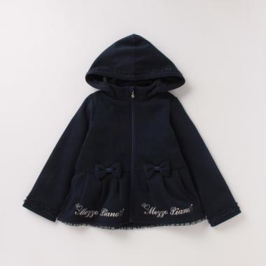 ボアライナーつき3WAYリボンフレアブルゾン