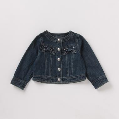 ビジューつきリボンGジャン