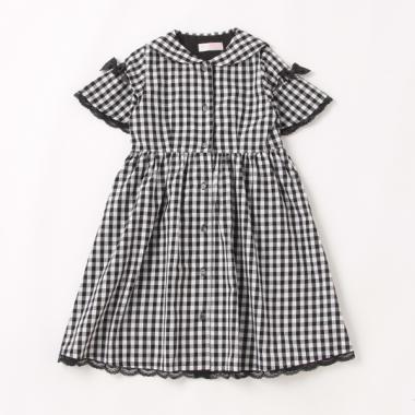 【人気商品再入荷】【直営店で取り扱い無し】ギンガムチェックセーラーカラーワンピース