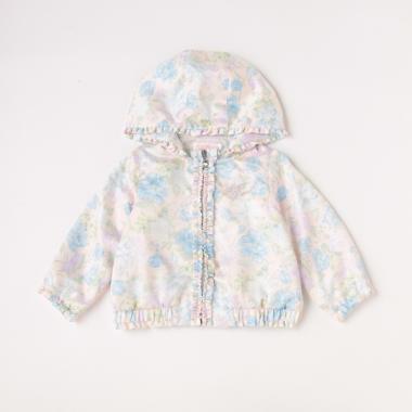 【人気商品再入荷】【直営店で取り扱い無し】花柄フリルウィンブレ