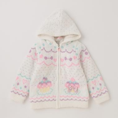 【人気商品再入荷】【直営店で取り扱い無し】カップケーキ裏ボアニットブルゾン