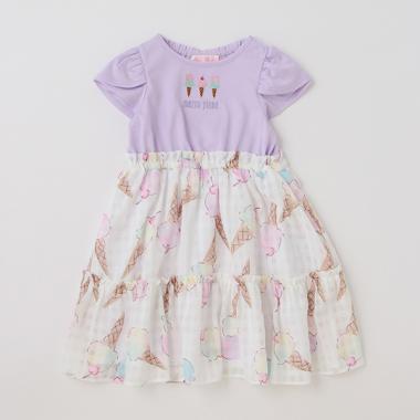 【人気商品再入荷】【直営店で取り扱い無し】アイス柄ドッキング　ワンピース