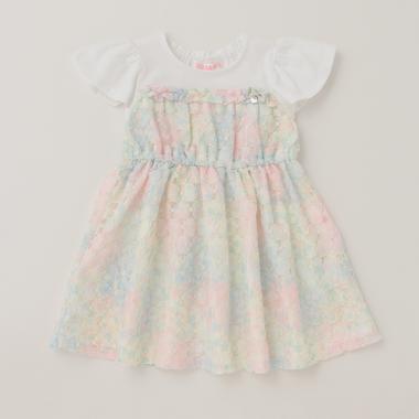 【人気商品再入荷】【直営店で取り扱い無し】レインボー星柄レース　ワンピース