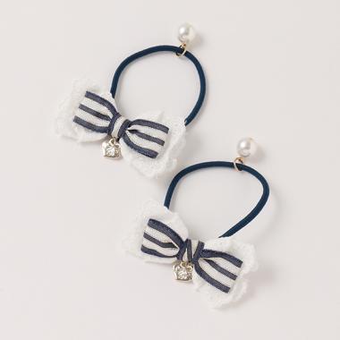 【人気商品再入荷】【直営店で取り扱い無し】レースリボン　ヘアポニー【日本製】