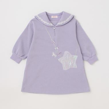 【人気商品再入荷】【直営店で取り扱い無し】星ポシェット風セーラーワンピース