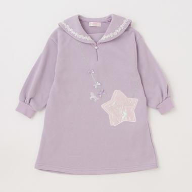 【人気商品再入荷】【直営店で取り扱い無し】星ポシェット風セーラーワンピース