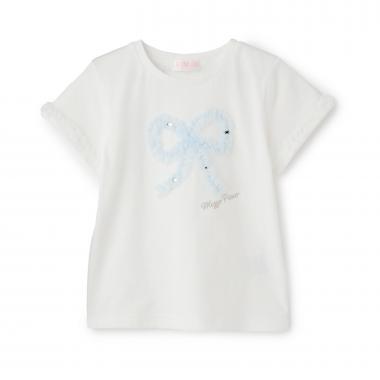 【人気商品再入荷】【直営店で取り扱い無し】フリルリボン　半袖Tシャツ