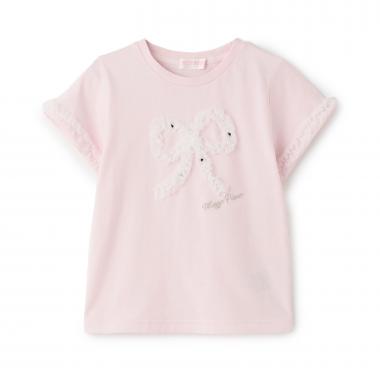 【人気商品再入荷】【直営店で取り扱い無し】フリルリボン　半袖Tシャツ