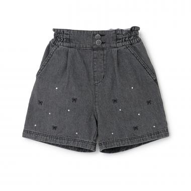 【人気商品再入荷】【直営店で取り扱い無し】リボン刺しゅうラインストーン　ショートパンツ