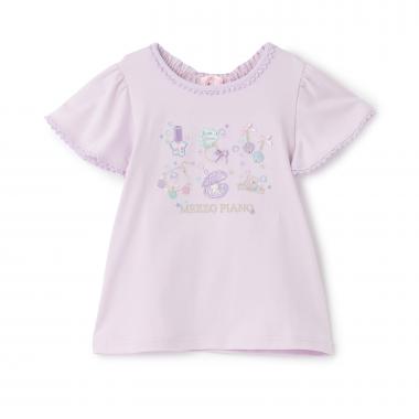 【人気商品再入荷】【直営店で取り扱い無し】シェルジュエリーアップリケ半袖Ｔシャツ