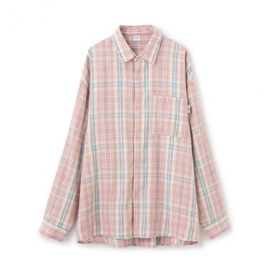 【親子リンク】Dadピーチキモウチェックシャツ