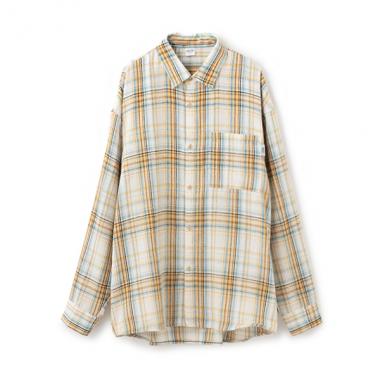 【親子リンク】Dadピーチキモウチェックシャツ