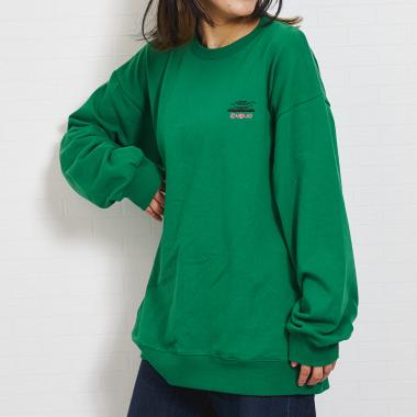 【親子リンク】スウェットシティアイコン刺繍ワイドプルオーバ-