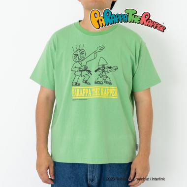 【親子リンク】【パラッパラッパー】カラーワイド配色ロゴTシャツ