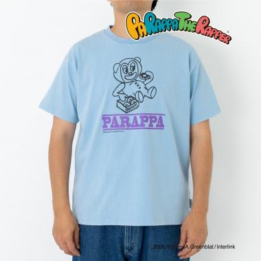 【親子リンク】【パラッパラッパー】カラーワイド配色ロゴTシャツ