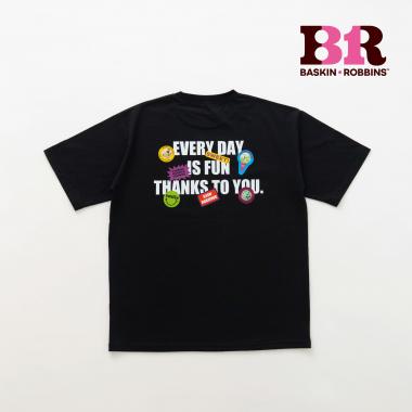 【サーティワン アイスクリーム】Dadステッカー風プリント半袖Tシャツ