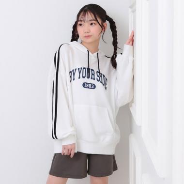 袖ラインパーカー＋ショートパンツセット