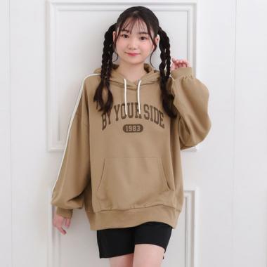 袖ラインパーカー＋ショートパンツセット