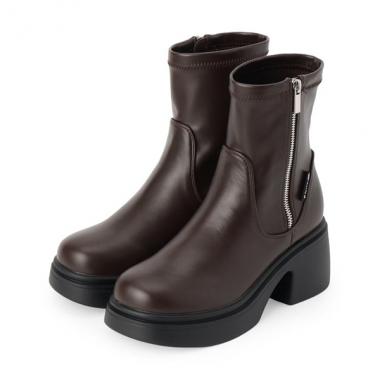 ジップアップショートブーツ