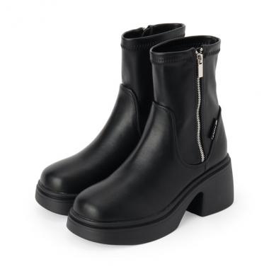 ジップアップショートブーツ