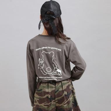 発泡クリームくまちゃんロンT