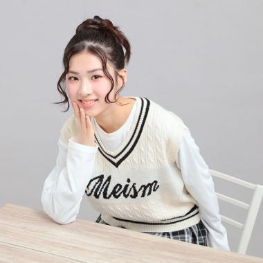 【セットアイテム】ニットベスト＋ロンT